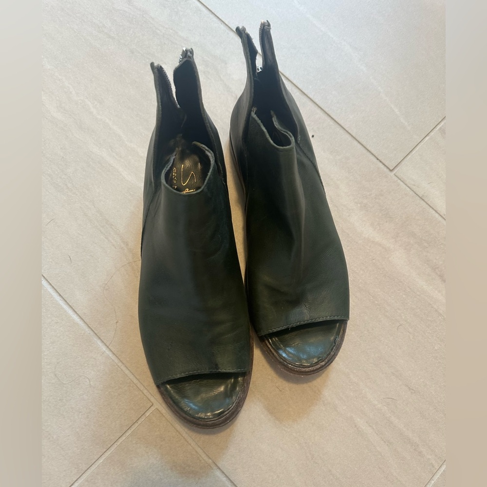 shoto open toe booties size 36.5 6.5